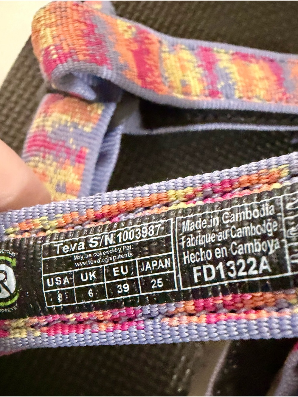 Teva Women's Lavender Pink Multi Strap Sandals - Picture 3 of 4